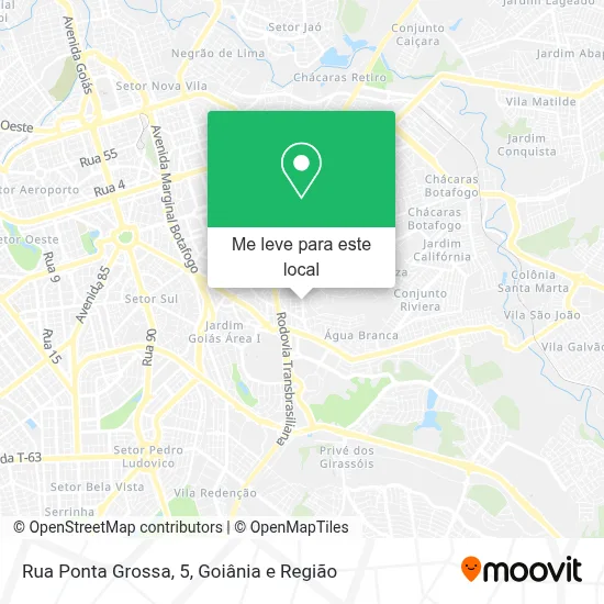 Rua Ponta Grossa, 5 mapa