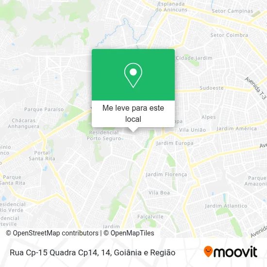 Rua Cp-15 Quadra Cp14, 14 mapa