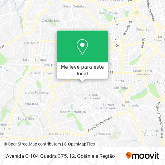 Avenida C-104 Quadra 375, 12 mapa