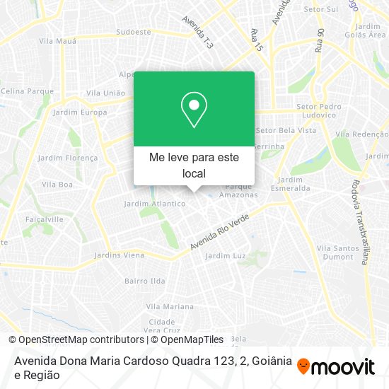 Avenida Dona Maria Cardoso Quadra 123, 2 mapa