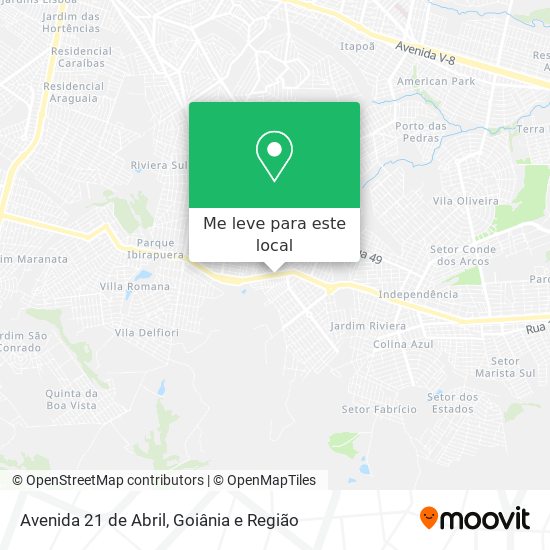 Avenida 21 de Abril mapa