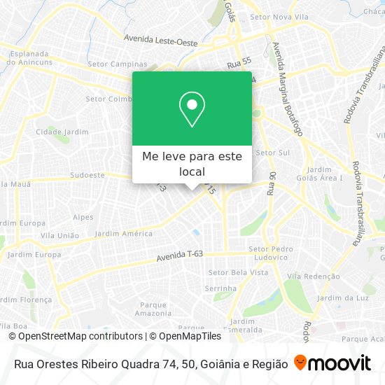 Rua Orestes Ribeiro Quadra 74, 50 mapa