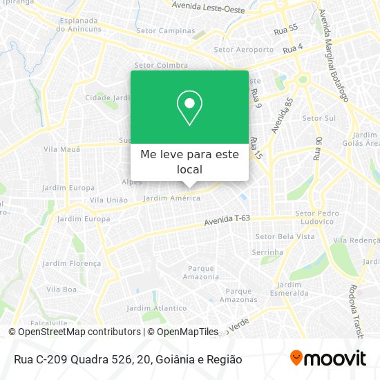 Rua C-209 Quadra 526, 20 mapa