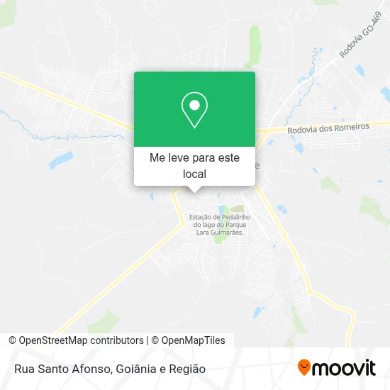Rua Santo Afonso mapa
