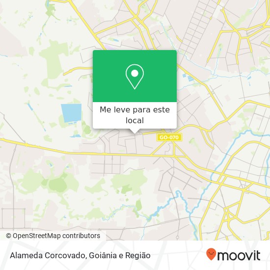 Alameda Corcovado, Vila Regina Goiânia-GO mapa