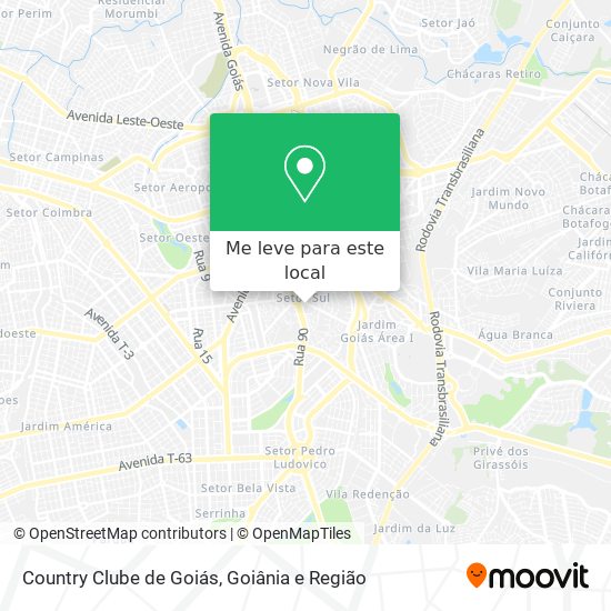 Country Clube de Goiás mapa