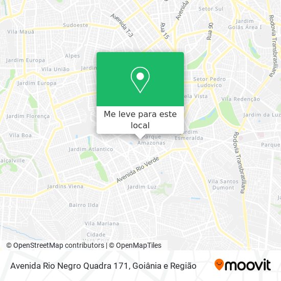 Avenida Rio Negro Quadra 171 mapa