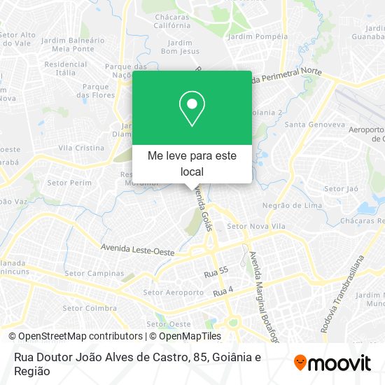 Rua Doutor João Alves de Castro, 85 mapa