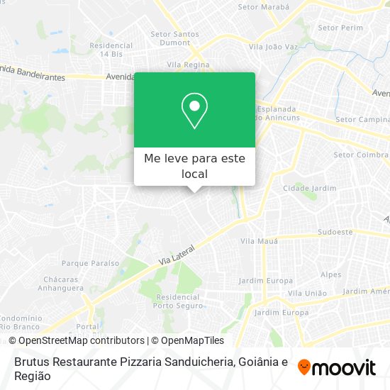 Brutus Restaurante Pizzaria Sanduicheria mapa