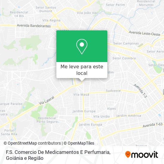 F.S. Comercio De Medicamentos E Perfumaria mapa