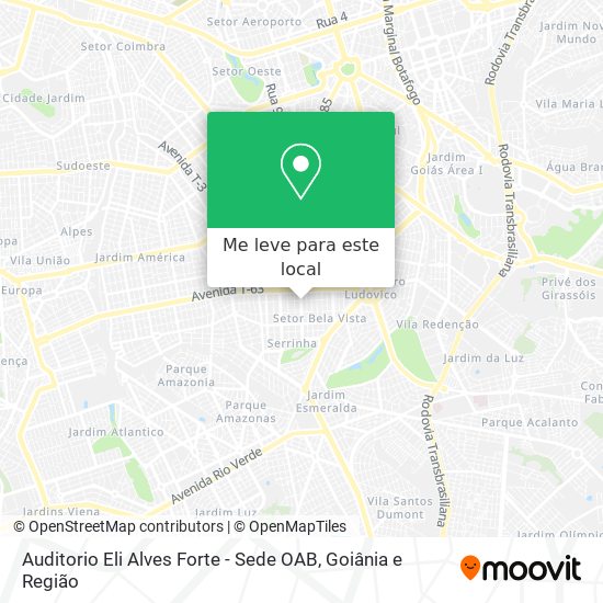 Auditorio Eli Alves Forte - Sede OAB mapa