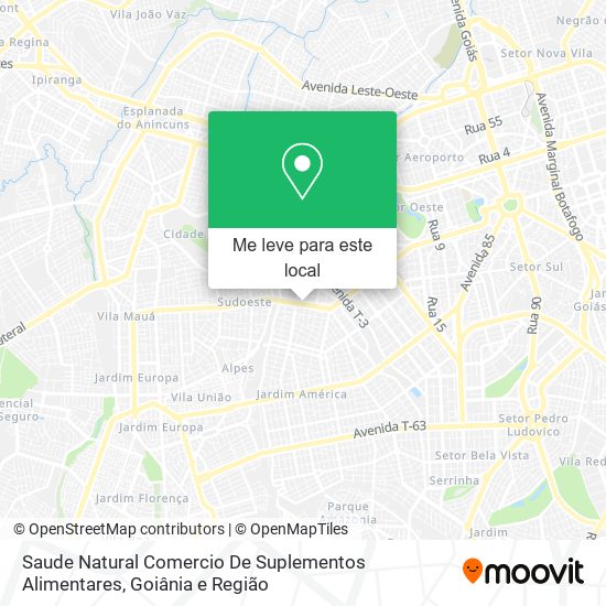 Saude Natural Comercio De Suplementos Alimentares mapa