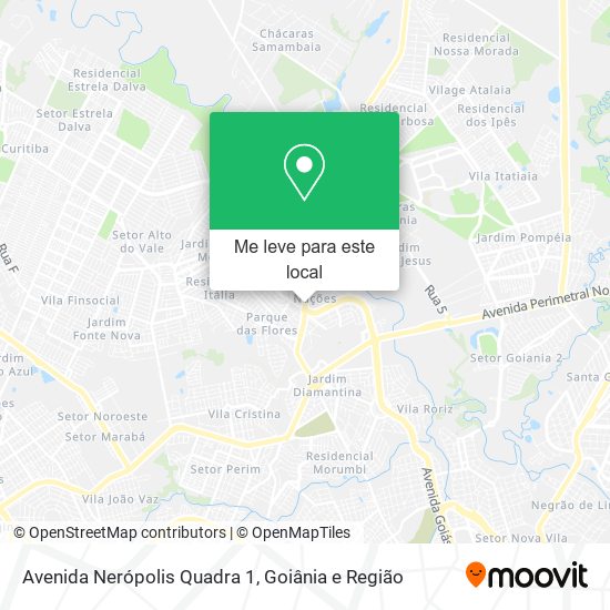 Avenida Nerópolis Quadra 1 mapa