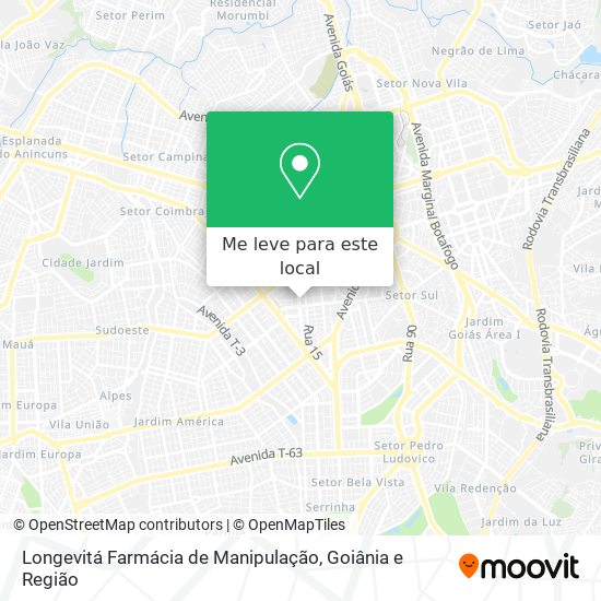 Longevitá Farmácia de Manipulação mapa