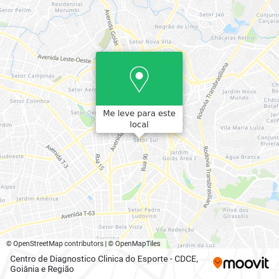 Centro de Diagnostico Clinica do Esporte - CDCE mapa