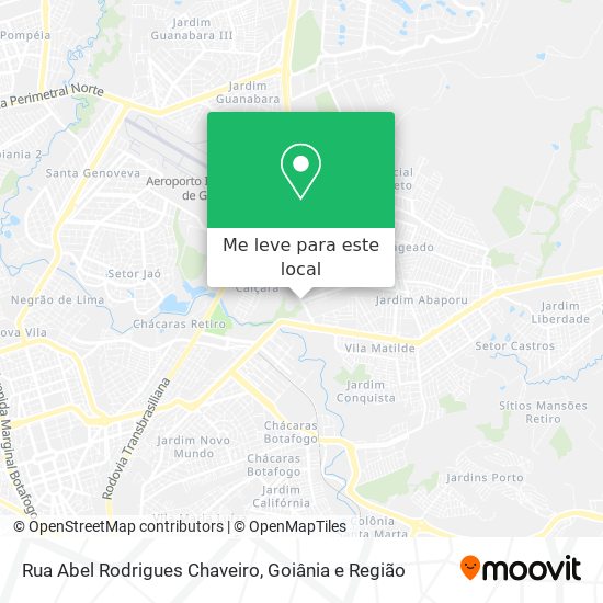 Rua Abel Rodrigues Chaveiro mapa