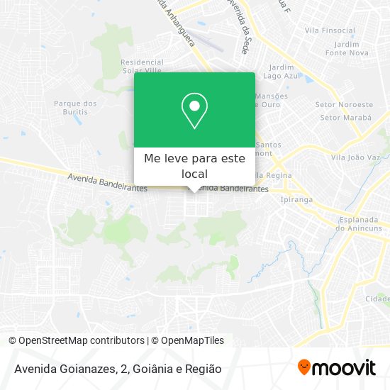 Avenida Goianazes, 2 mapa