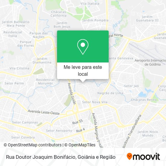 Rua Doutor Joaquim Bonifácio mapa