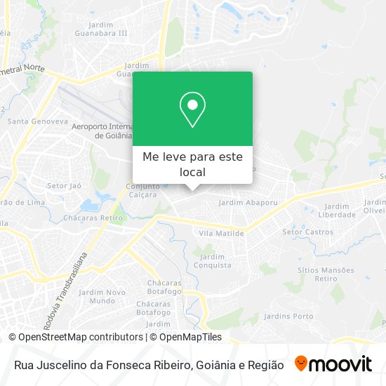 Rua Juscelino da Fonseca Ribeiro mapa