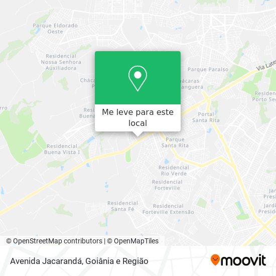 Avenida Jacarandá mapa