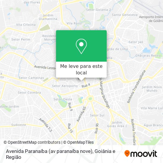 Avenida Paranaíba (av paranaíba nove) mapa