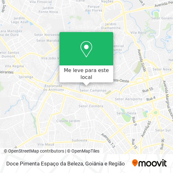 Doce Pimenta Espaço da Beleza mapa