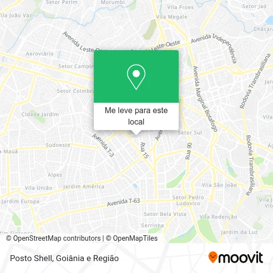Posto Shell mapa