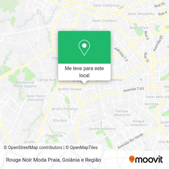 Rouge Noir Moda Praia mapa
