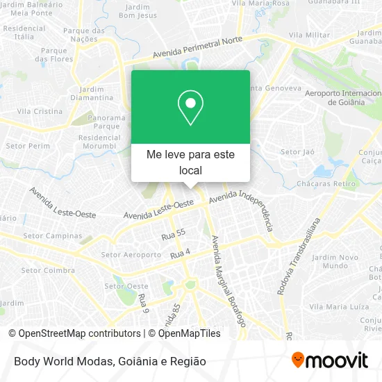 Body World Modas mapa