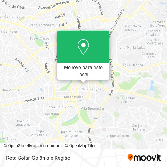 Rota Solar mapa