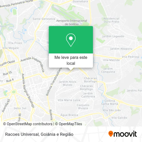 Racoes Universal mapa