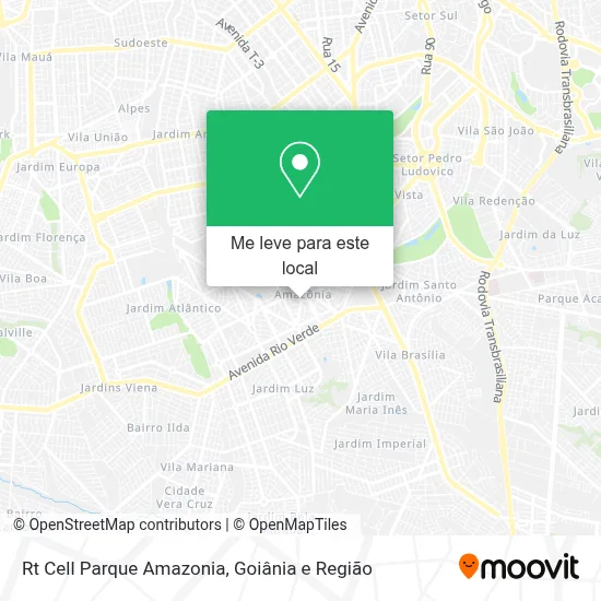 Rt Cell Parque Amazonia mapa