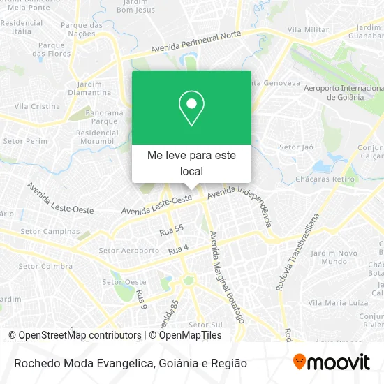 Rochedo Moda Evangelica mapa