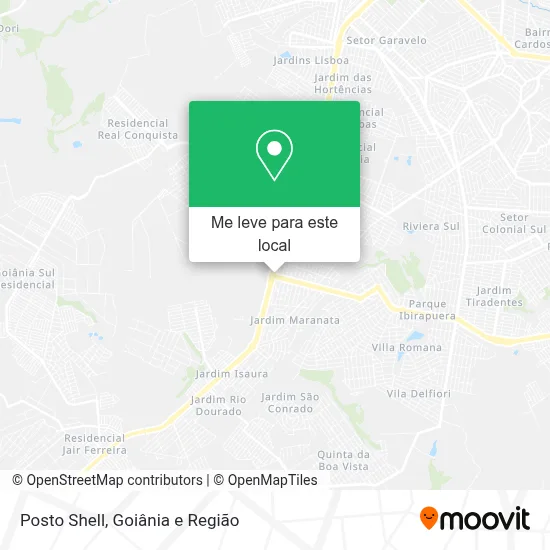 Posto Shell mapa