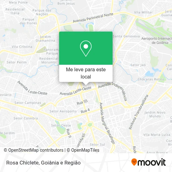 Rosa Chiclete mapa