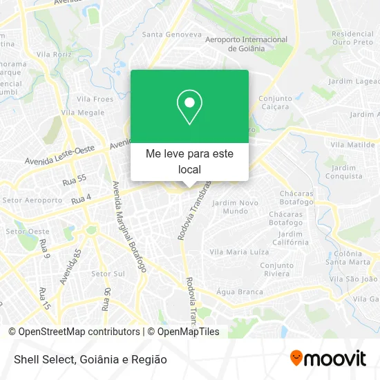Shell Select mapa