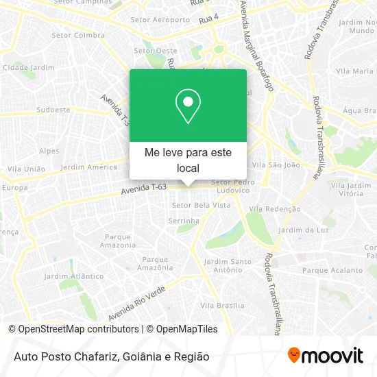 Auto Posto Chafariz mapa