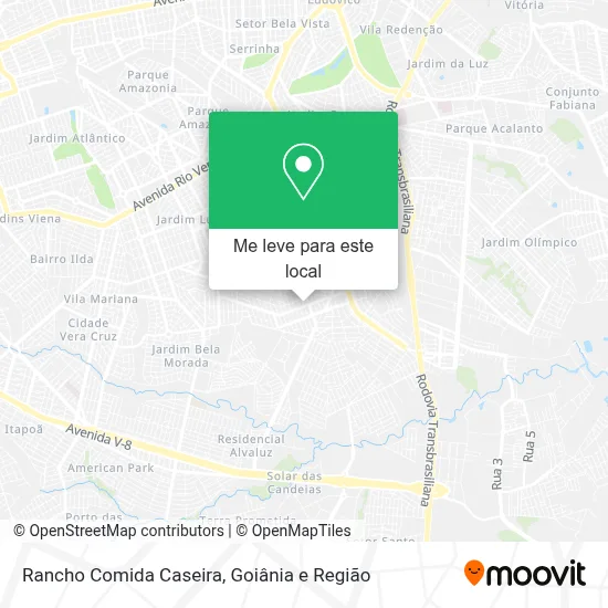 Rancho Comida Caseira mapa