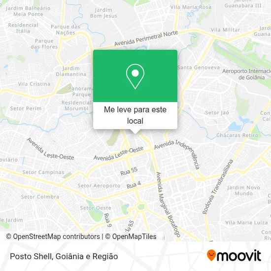 Posto Shell mapa