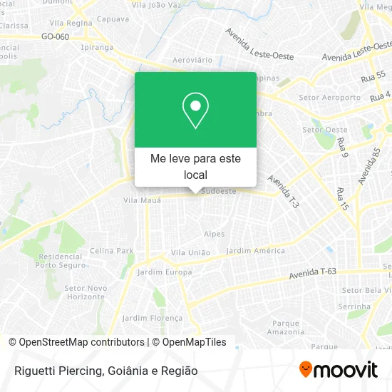 Riguetti Piercing mapa