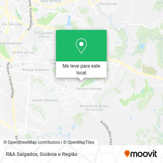 R&A Salgados mapa