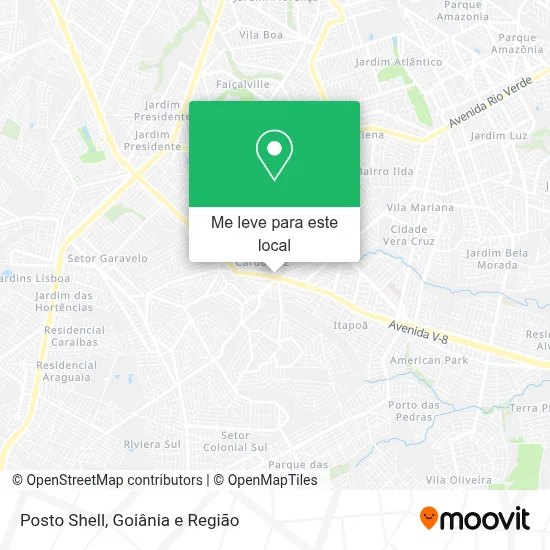 Posto Shell mapa