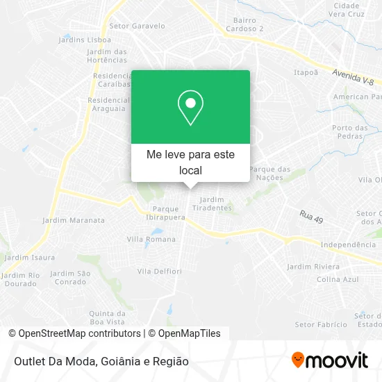 Outlet Da Moda mapa
