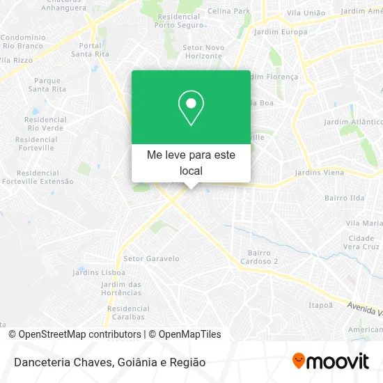 Danceteria Chaves mapa
