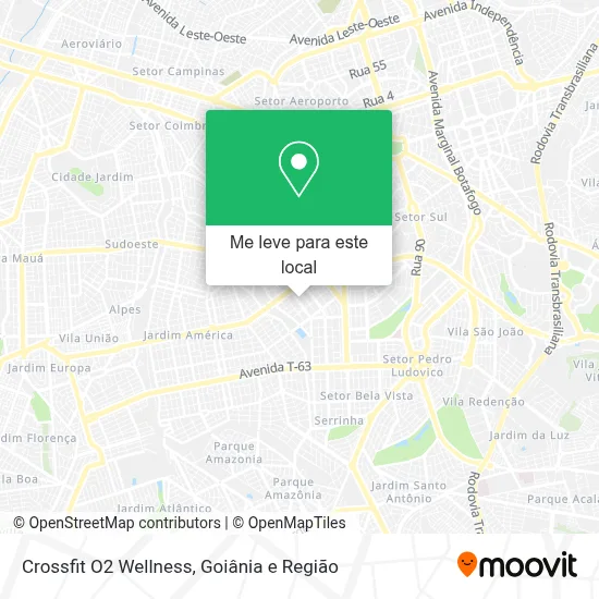Crossfit O2 Wellness mapa