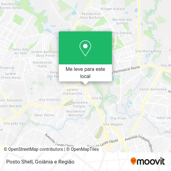 Posto Shell mapa