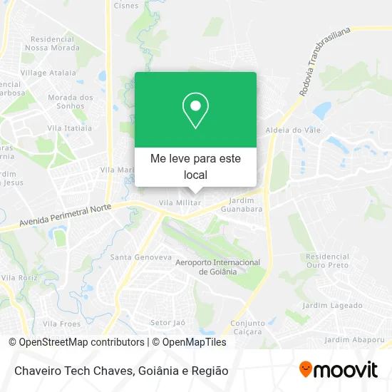 Chaveiro Tech Chaves mapa