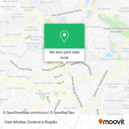 Vale Modas mapa
