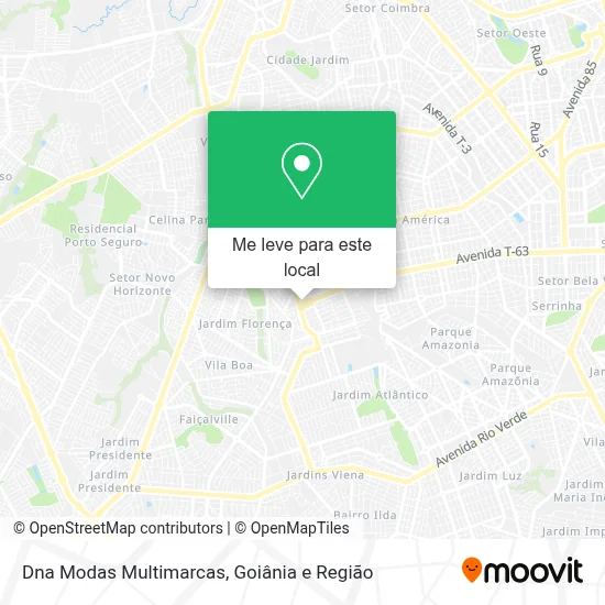 Dna Modas Multimarcas mapa