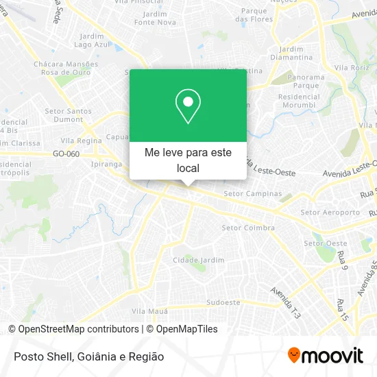 Posto Shell mapa